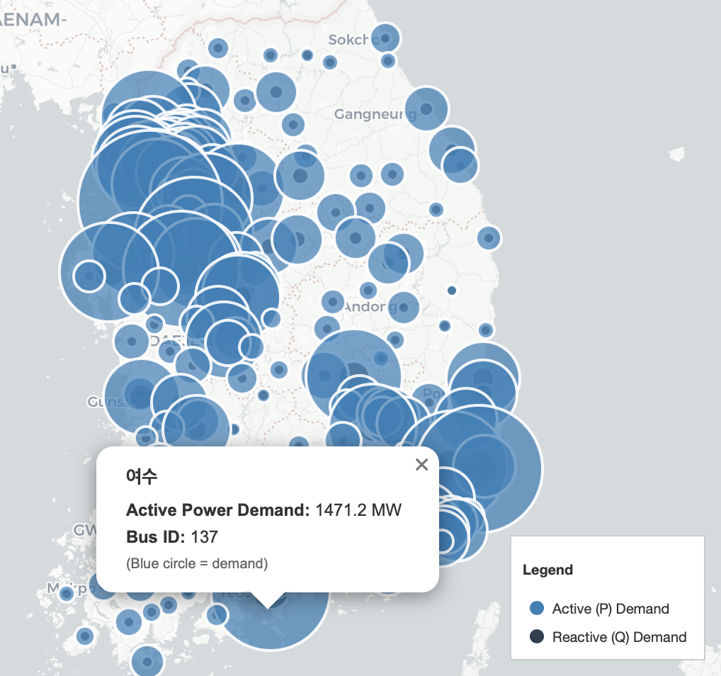 Demand overlay example (Active P) with popup